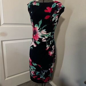 Floral Print Navy Dress Ralph Lauren